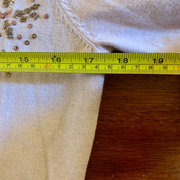 Sundance NWT pink and beaded cotton/cashmere cardigan size small - Picture 5 of 9